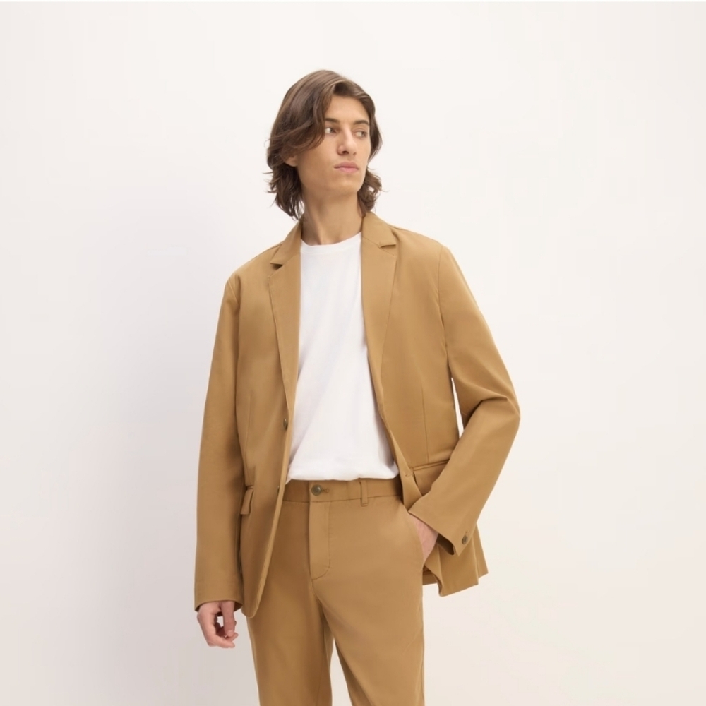 Everlane The Performance Chino Blazer Toasted Coconut men Size XXLarge #1